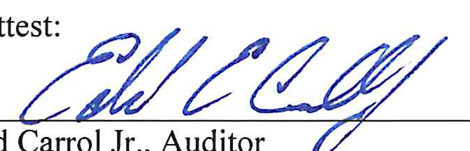 Handwritten signature of Ed Carrol Jr.