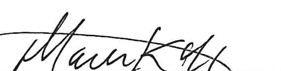 Handwritten signature of Matt Kantz