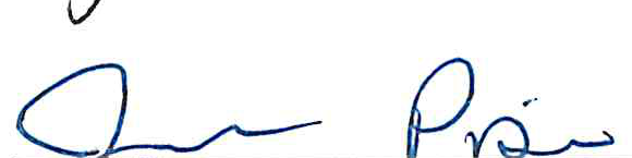 Handwritten signature of Jessica Piper