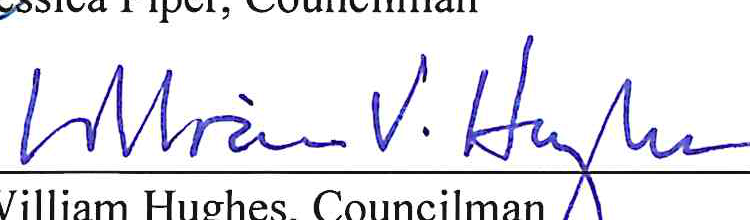 Handwritten signature of William Hughes