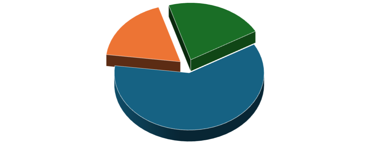 3D pie chart of General City Services Revenue 10-Year Average