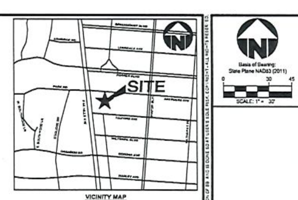Vicinity Map, North Arrow, and Scale