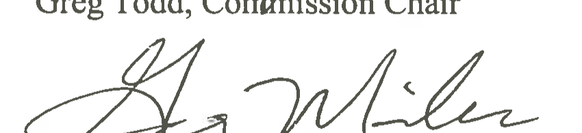 Signature of Greg Miles