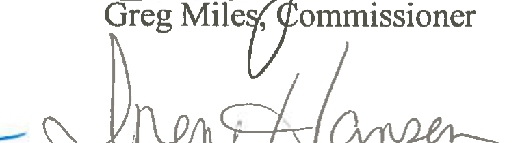 Signature of Irene Hansen