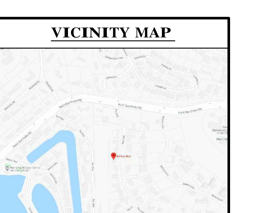 Map showing the general location of the project site in San Rafael.