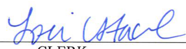 Clerk Signature
