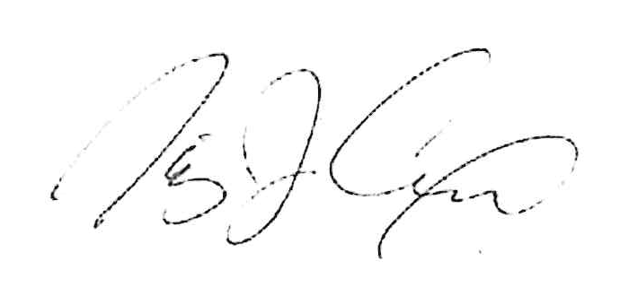 Signature of Timothy J. Coomes