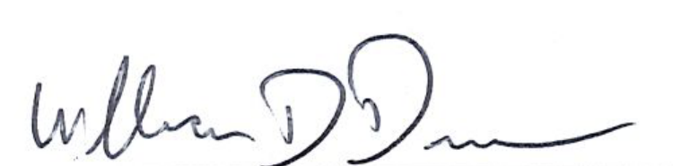 Mayor William D. Duncan signature
