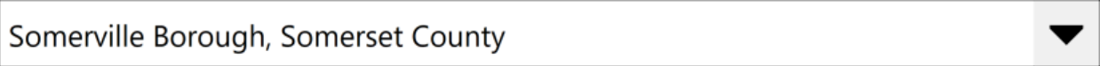 Somerville Borough, Somerset County dropdown