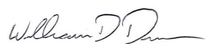 Signature of Mayor William D. Duncan