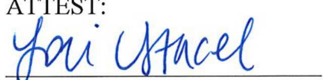 ATTEST: Clerk of Council's signature