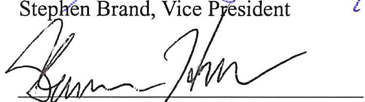 Signature of Shannon Henry, Commissioner