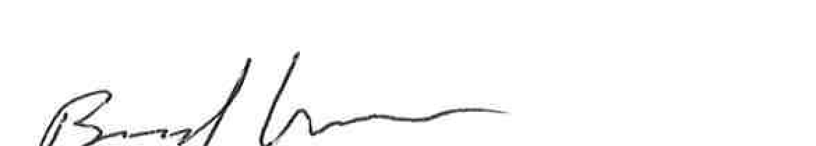 Signature of Brad Anderson
