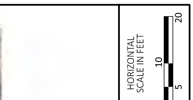 Horizontal Scale in Feet: 0 to 20 feet