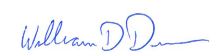 Signature of Mayor William D. Duncan