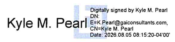 Digital signature mark of Kyle M. Pearl