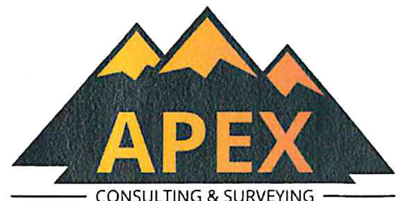 APEX Consulting & Surveying logo with stylized mountain peaks