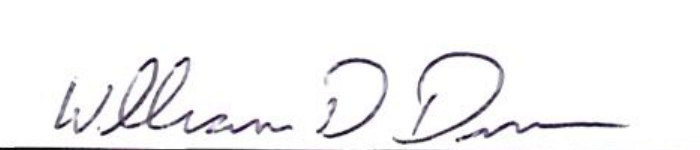 Signature of William D. Duncan, Mayor