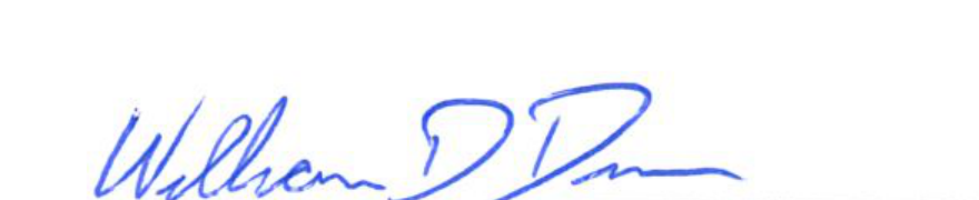 Signature of Mayor William D. Duncan