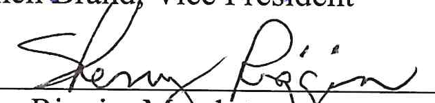 Signature of Sherry Riggin