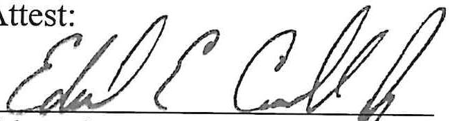 Signature of Edward Carroll