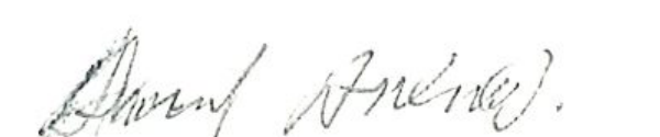 Signature of Dr. David Denka