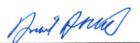 Signature of David Denka