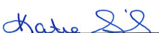 Signature of Secretary