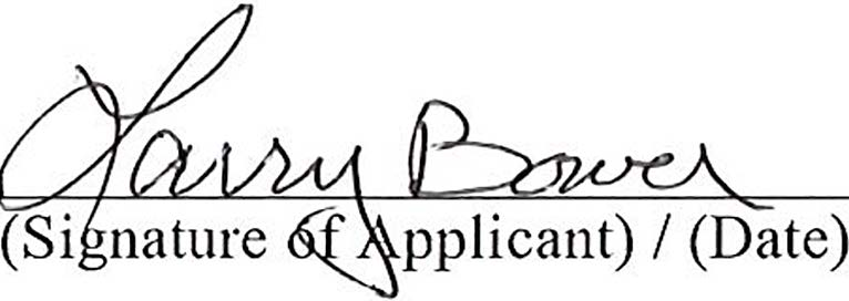 Signature of Larry Bower