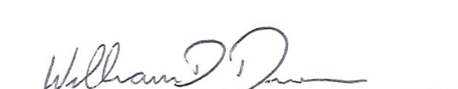 Signature of Mayor William D. Duncan