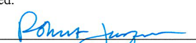 Signature of City Attorney Robert F. Jacques