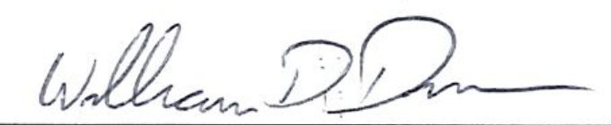 Signature of Mayor William D. Duncan