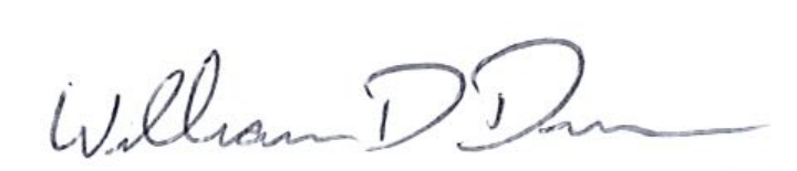 Signature of Mayor William D. Duncan