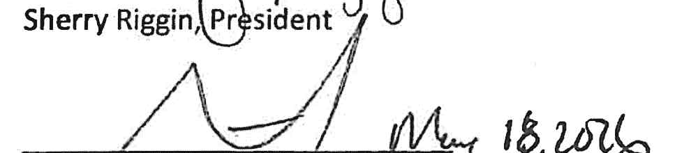 Signature of Stephen Brand with date May 18, 2026