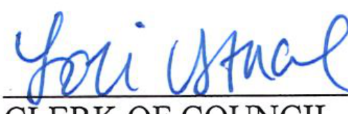 Clerk of Council's signature