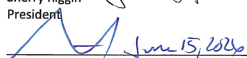 Signature of Stephen D. Brand and date June 15, 2026
