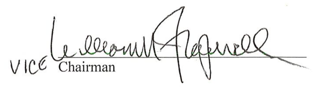 Signature: Vice Chairman