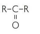 Carbonyl structure: R-C-R with double bond to O