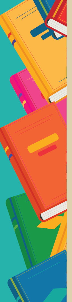 Decorative stack of books
