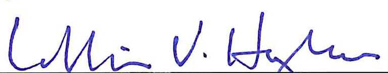 Signature of William Hughes