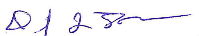 Signature of Dan Flanagan