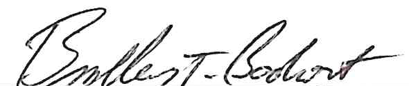 Signature of Brad Bookout