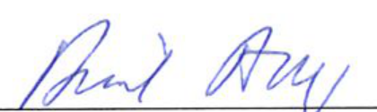 Signature of Chair
