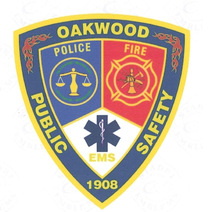 Oakwood Public Safety Police Fire EMS 1908 Emblem