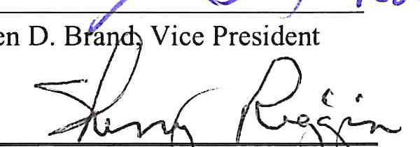 Signature of Sherry Riggin