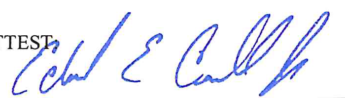 Signature of Edward Carroll