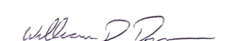 Signature of Mayor William D. Duncan