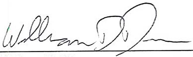 Signature of Mayor William D. Duncan