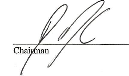 Signature of Chairman
