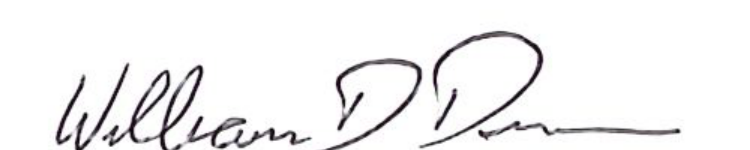Signature of Mayor William D. Duncan